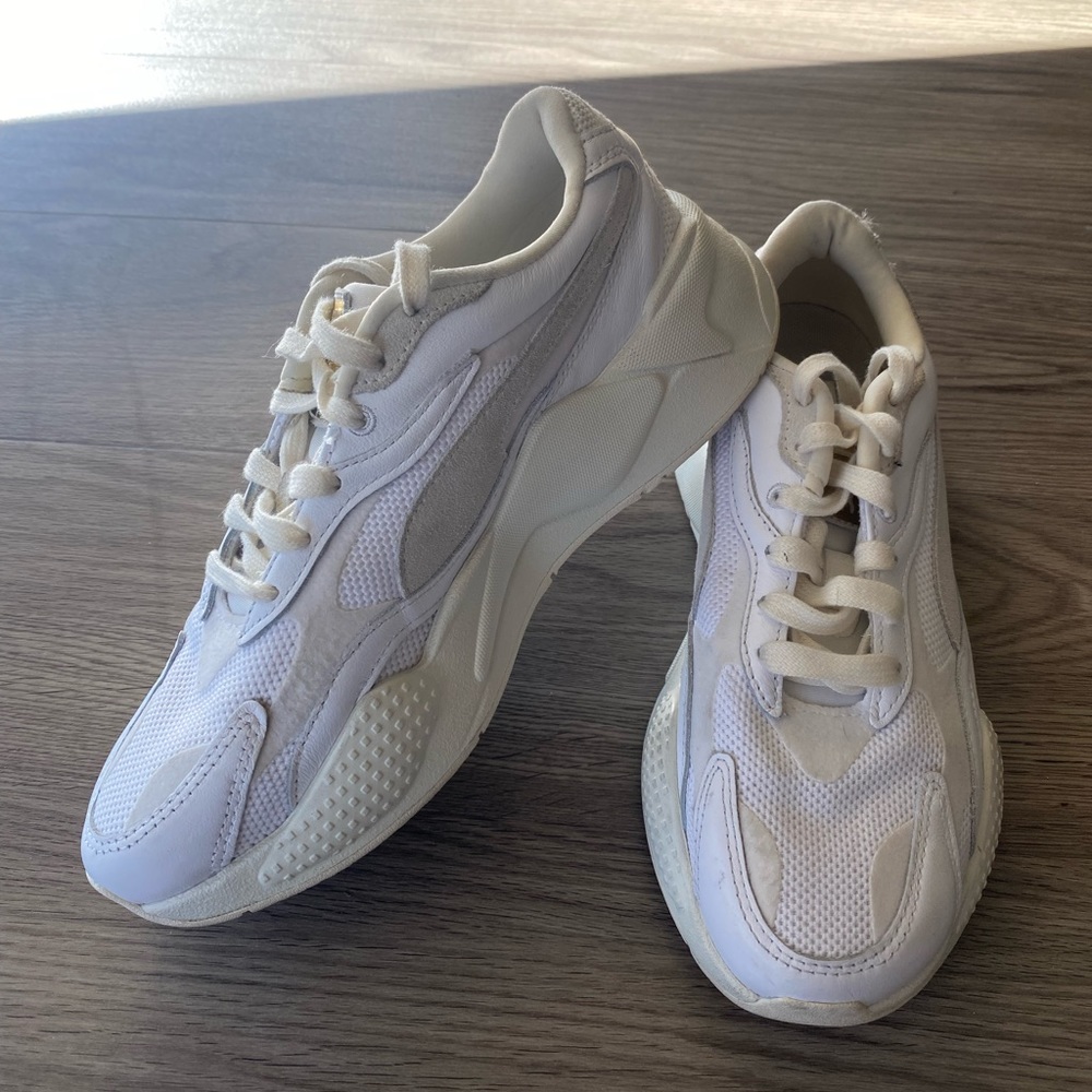 Women Puma RS-X3 Whisper White Sneakers Size 9